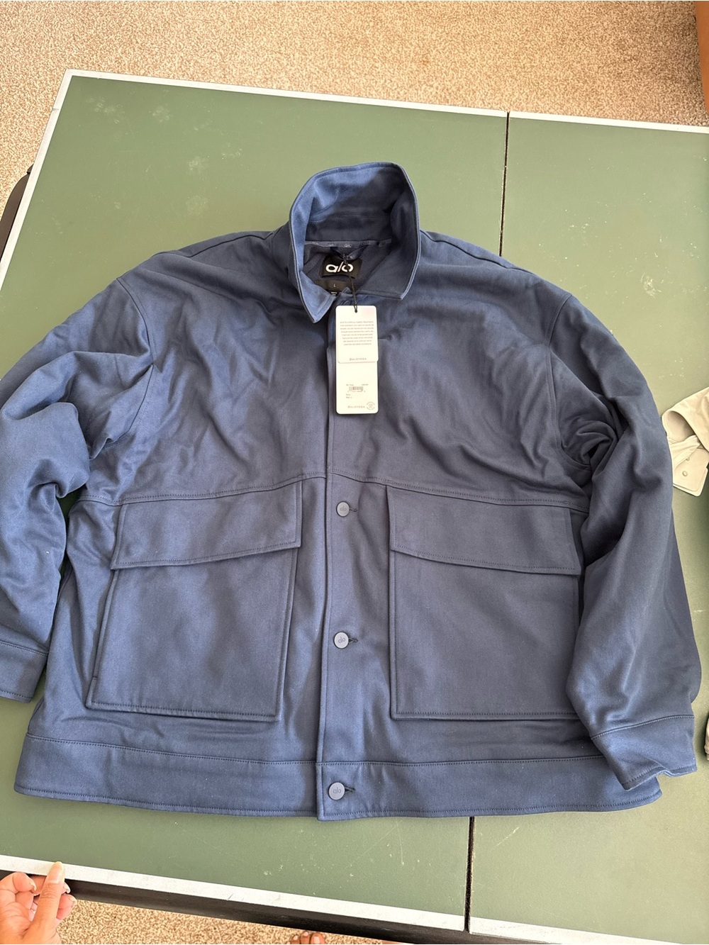 ALO Yoga Navy Lightweight Men's Shirt Jacket